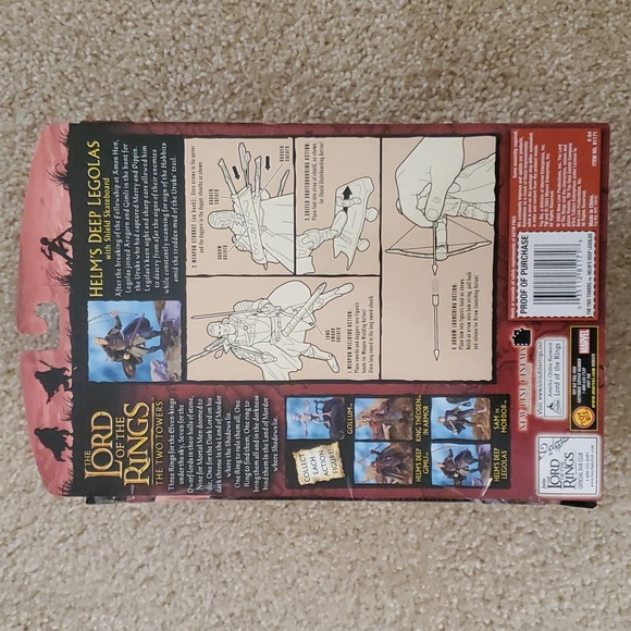 The Lord of The Rings Helm's Deep Legolas NIB - Picture 2 of 4